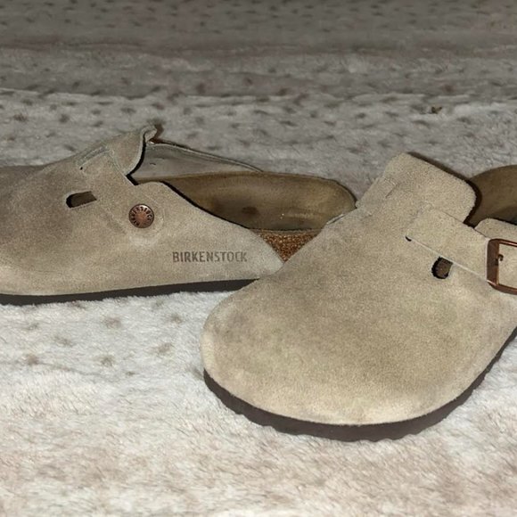 Birkenstock Shoes - Women's Birkenstock Boston- Size 5-5.5, Taupe